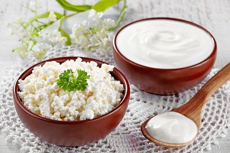The basis of the diet for day one of the six days of Anna Johansson's diet is cottage cheese